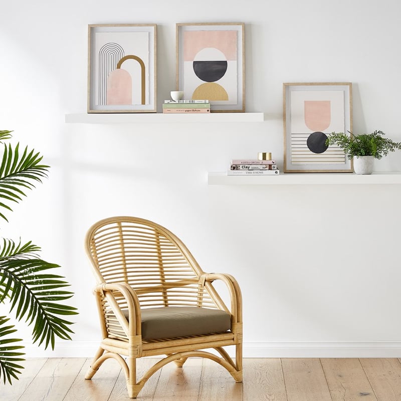 Simple Geo Gold Half Sphere Wall Art