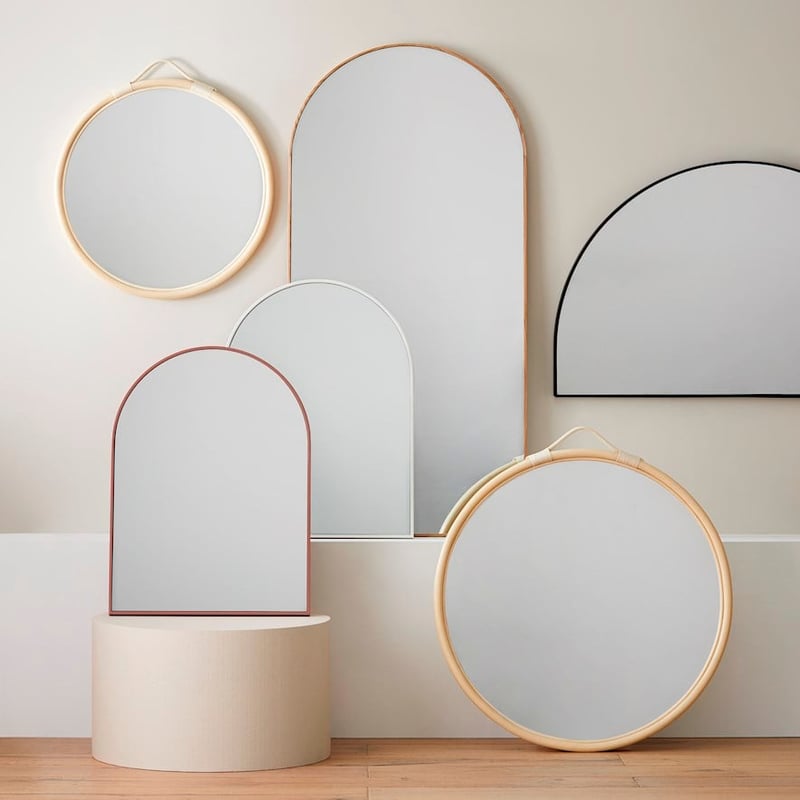 Horizon Mirror H75x120cm Black Low Arch