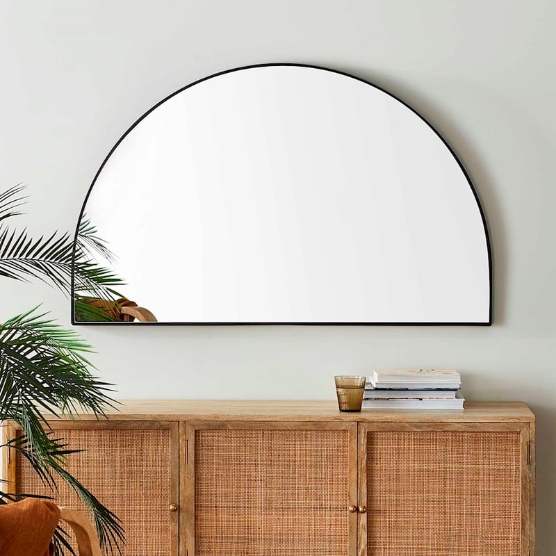 Horizon Mirror H75x120cm Black Low Arch