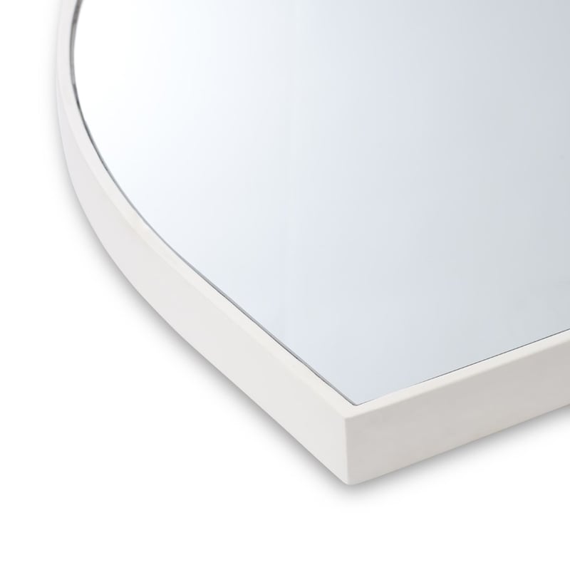 Horizon Mirror H75x120cm White Low Arch