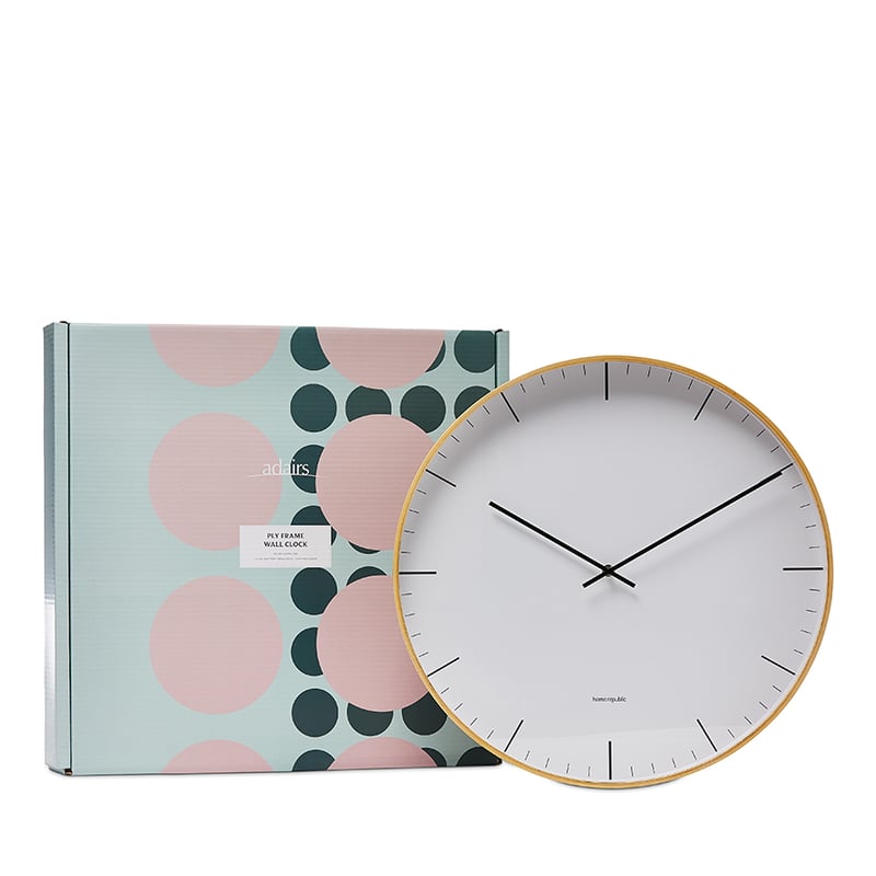 Brooklyn Natural Wall Clock