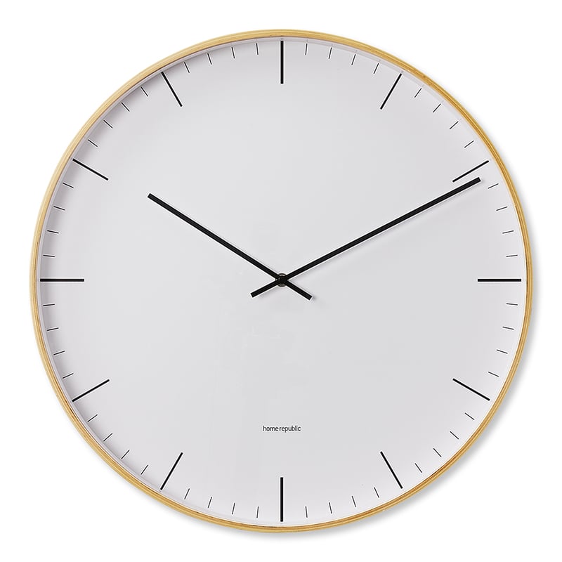 Brooklyn Natural Wall Clock