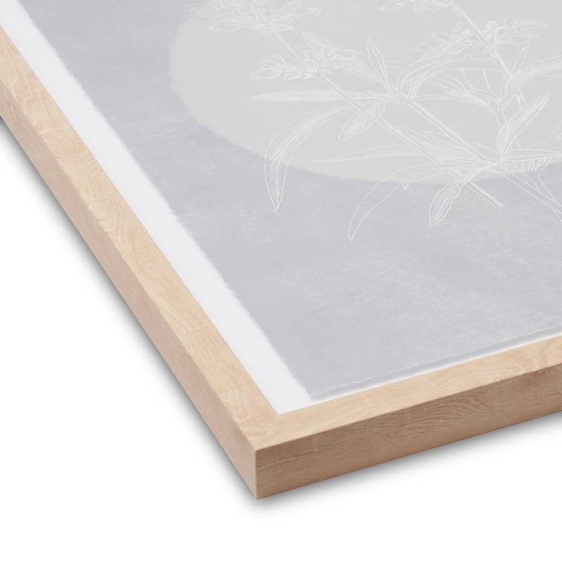Sun Floral Canvas H70x50cm Sage Bloom