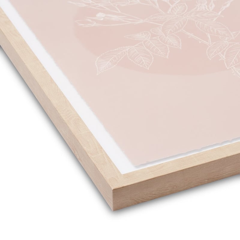 Sun Floral Canvas H70x50cm Terracotta Bloom