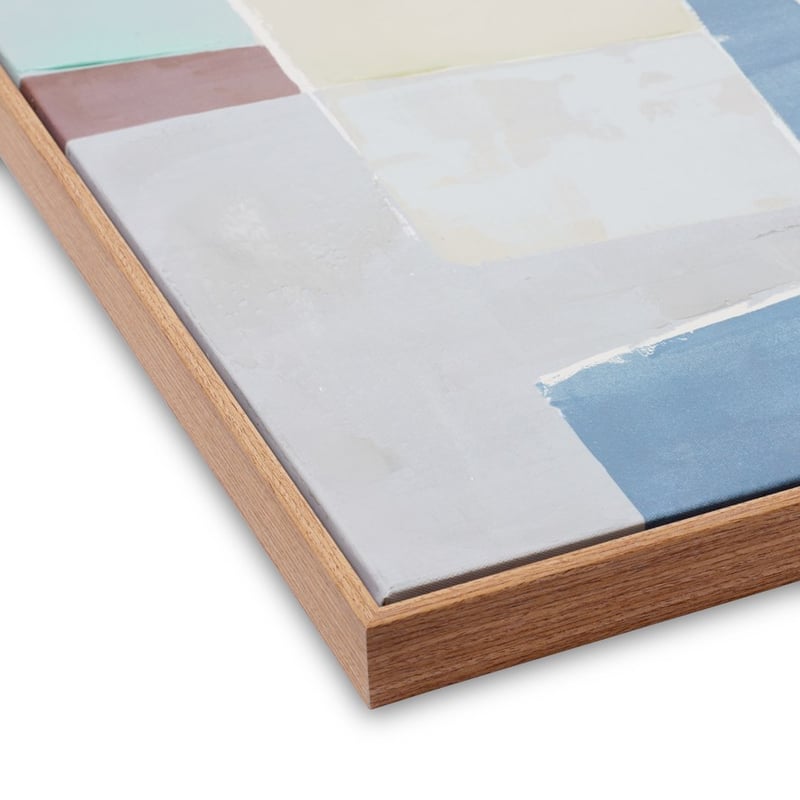 Patchwork Cloud Blue Grey Skies Field Wall Art