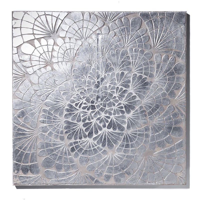 Decorator Canvas Range 100x100cm Silver Morrocan