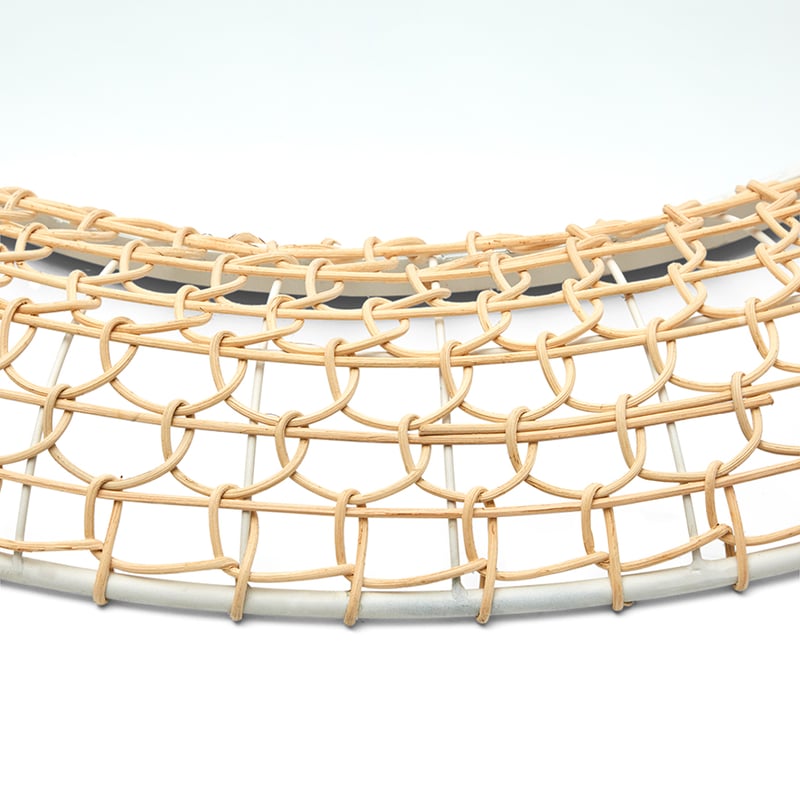 Woven Mirror 81cm Natural Rattan Round