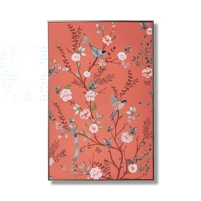 Chinoiserie Rose Spring Artwork