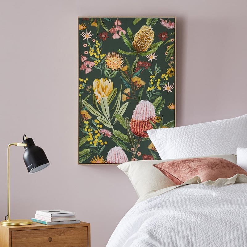 Australian Native Flora Forest Green Banksia Wall Art