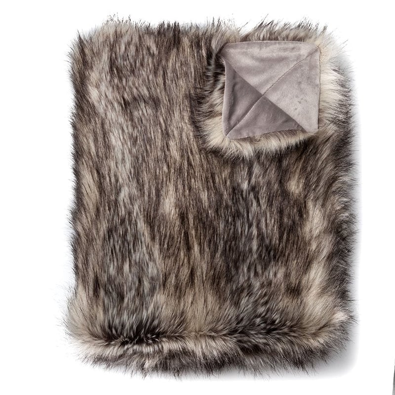 Montana Fur Siberian Husky Throw 