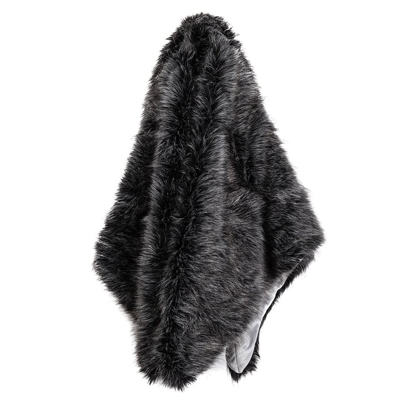 Montana Fur Smokey Black Throw 