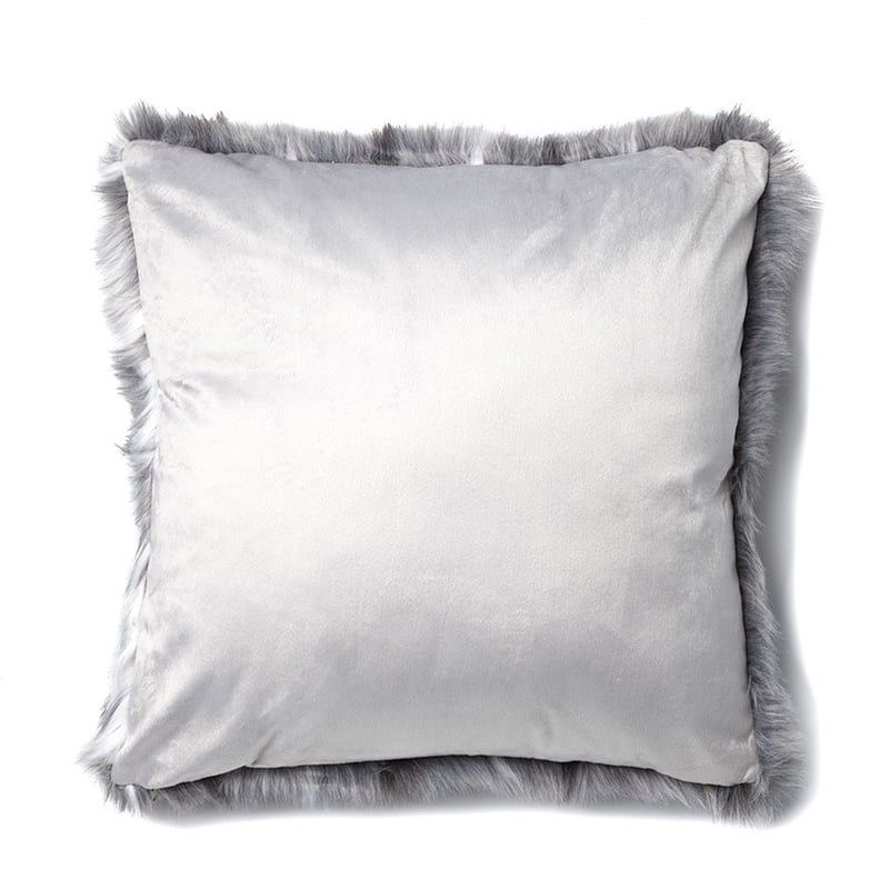 Montana Fur Grey Stripe Cushion