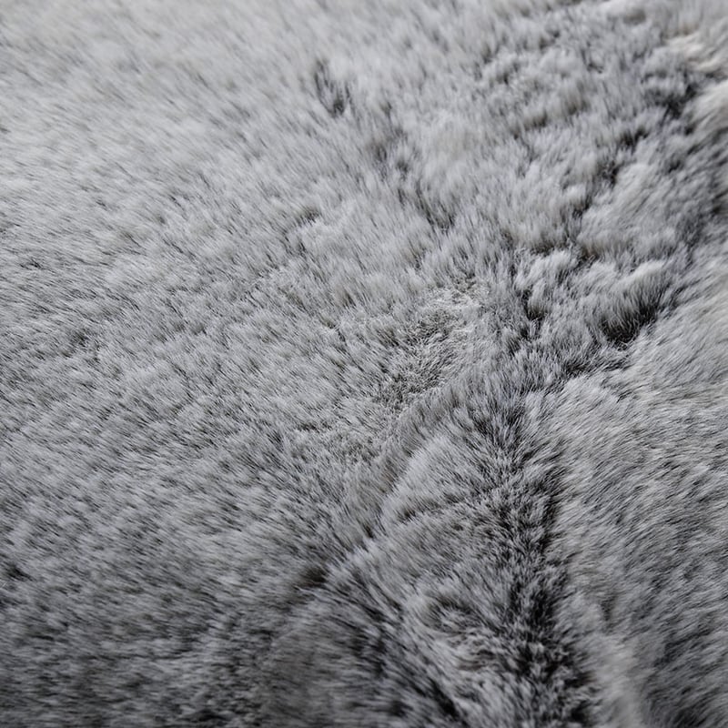 Montana Fur Grey Wolf Floor Cushion