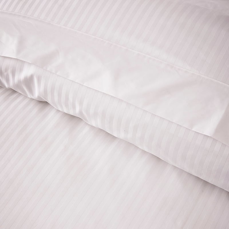 1200TC Stripe Quilt Cover Snow