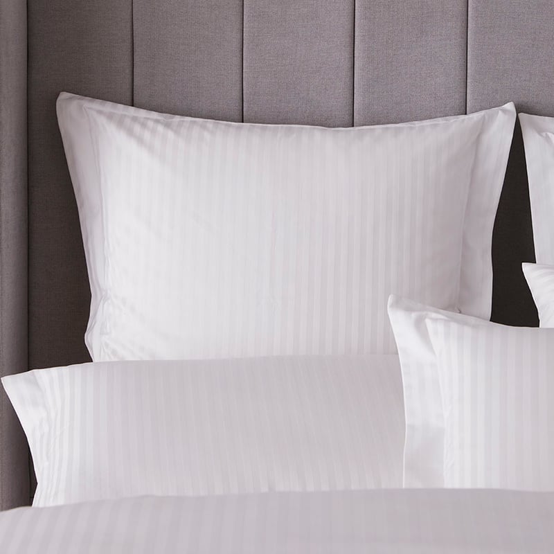 1200TC Stripe Quilt Cover Snow