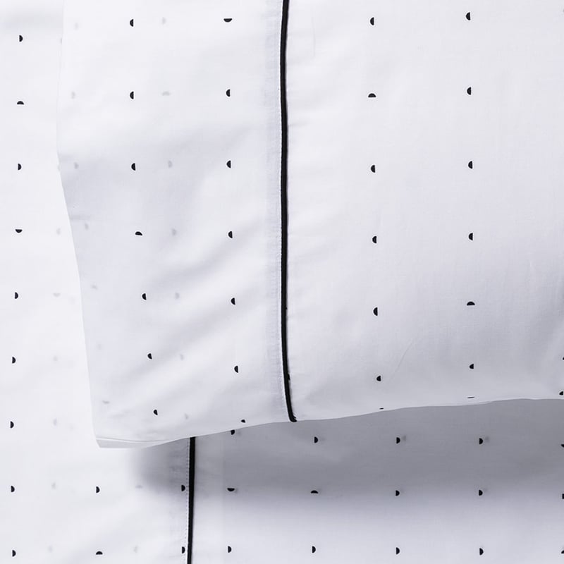 RJL Renwick Bedlinen Single White Sheet Set