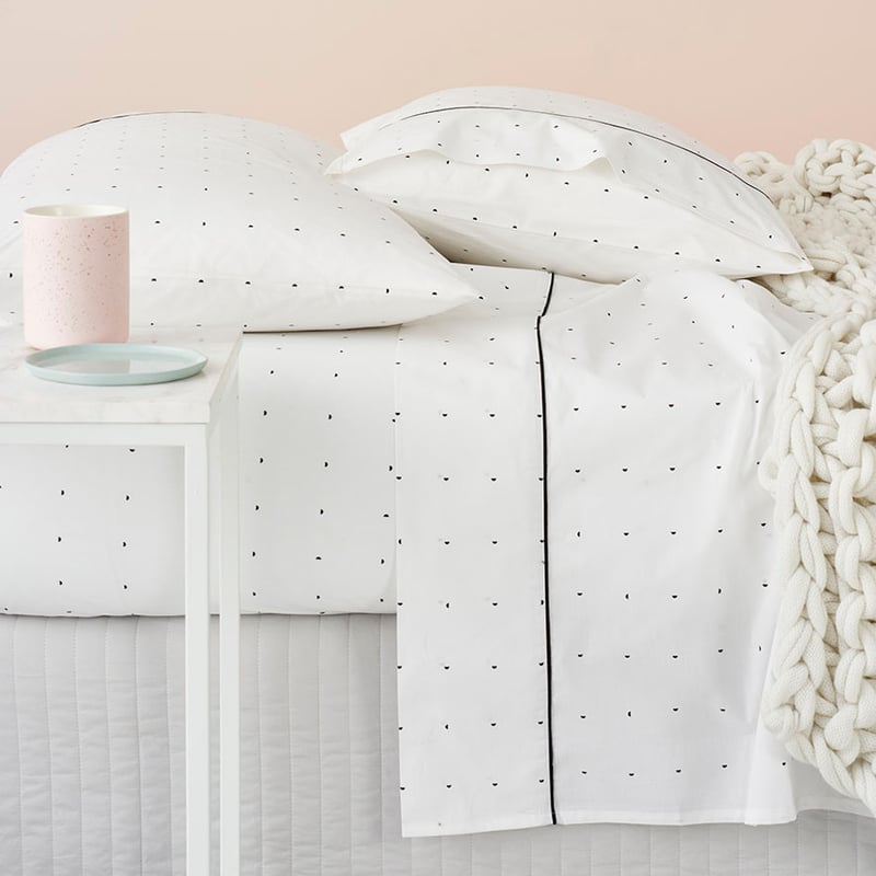 RJL Renwick Bedlinen Single White Sheet Set