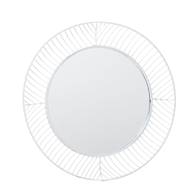 Luca Mirror Range 48cm White Round