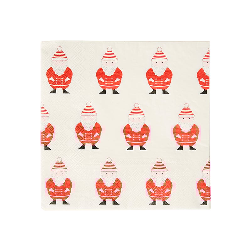 Festive Paper Napkins Pack of 20 Santa 