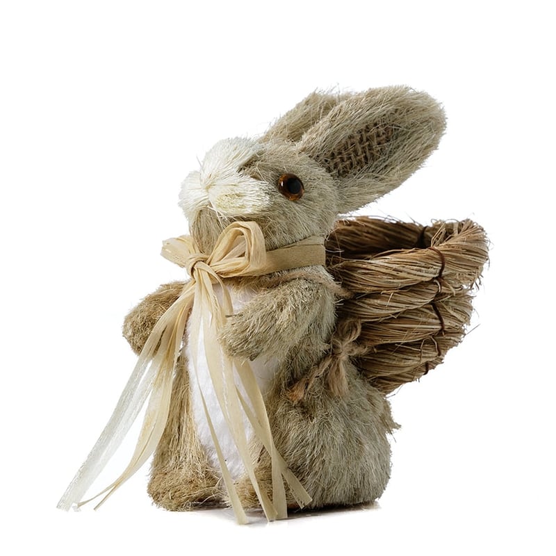 Archie Straw Rabbit with a Basket