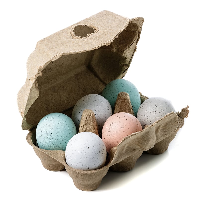 Hanging Easter Eggs Pack of 6 Multi Speckle 