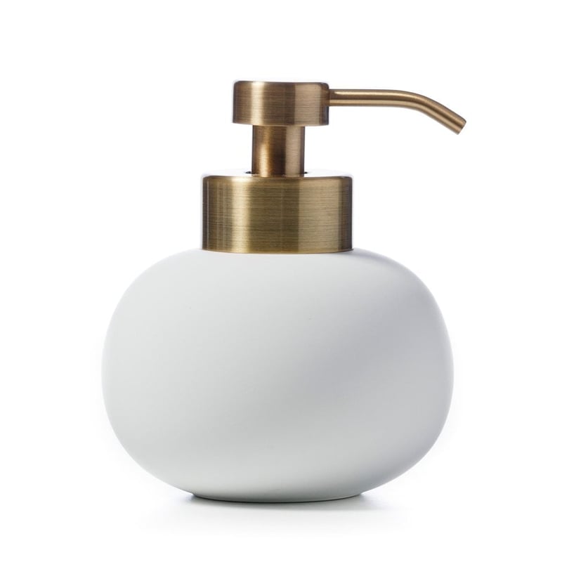 Dane White & Gold Separates Bathroom Accessories