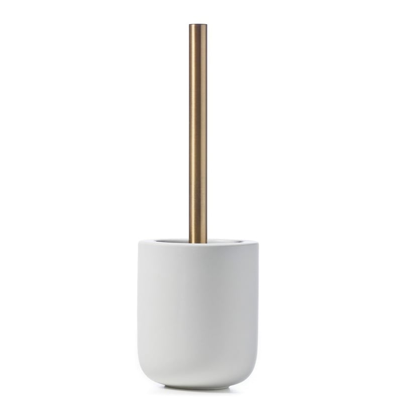 Dane White & Gold Separates Bathroom Accessories