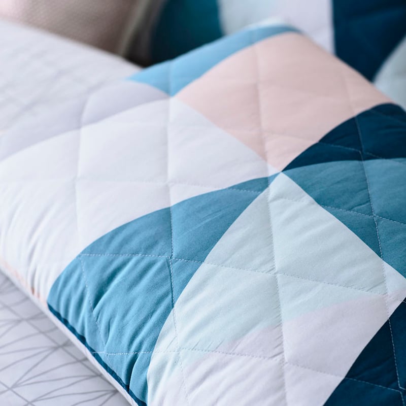 Clea Bedlinen Queen Teal Quilt Cover