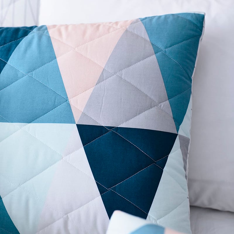 Clea Bedlinen Queen Teal Quilt Cover