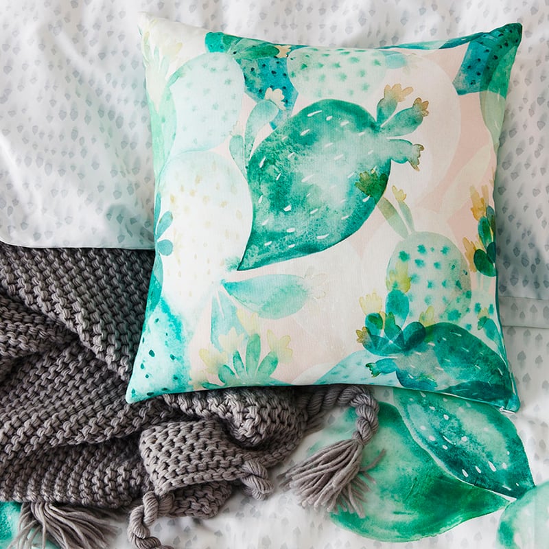 Cacti Bedlinen Queen Green Quilt Cover Set