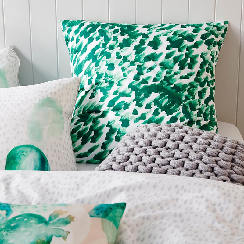 Cacti Bedlinen Queen Green Quilt Cover Set