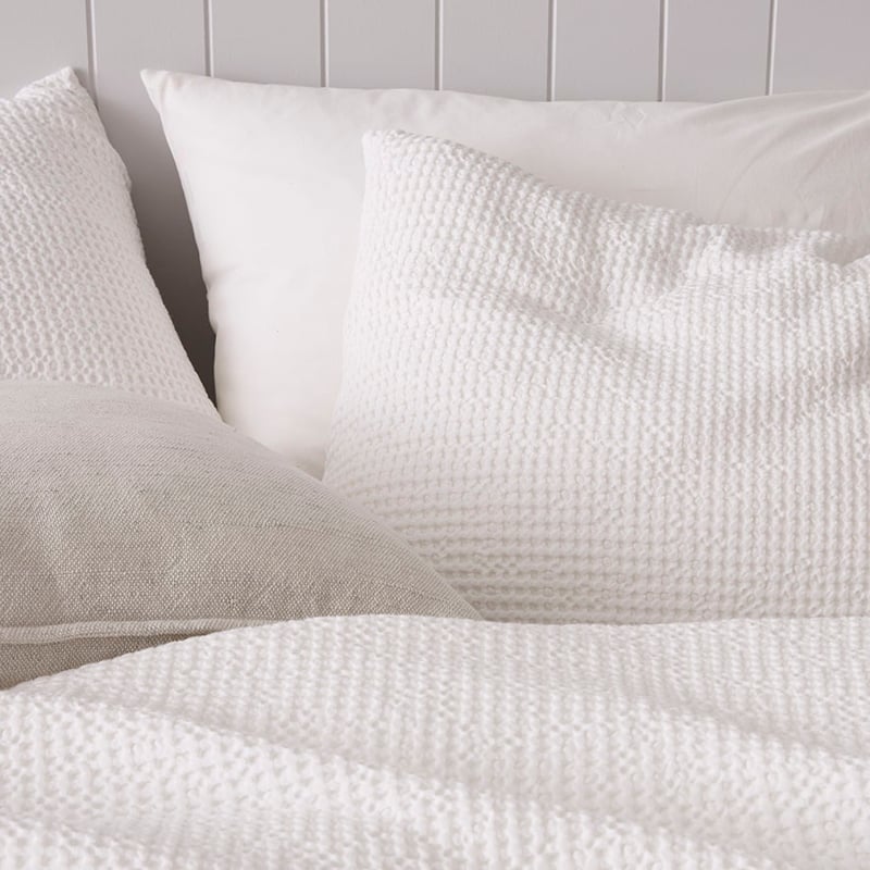 European Collection Scandi Coverlet White