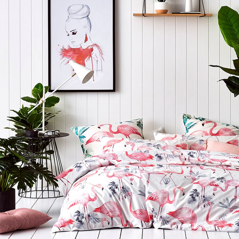 Flamingo Quilt Cover Set