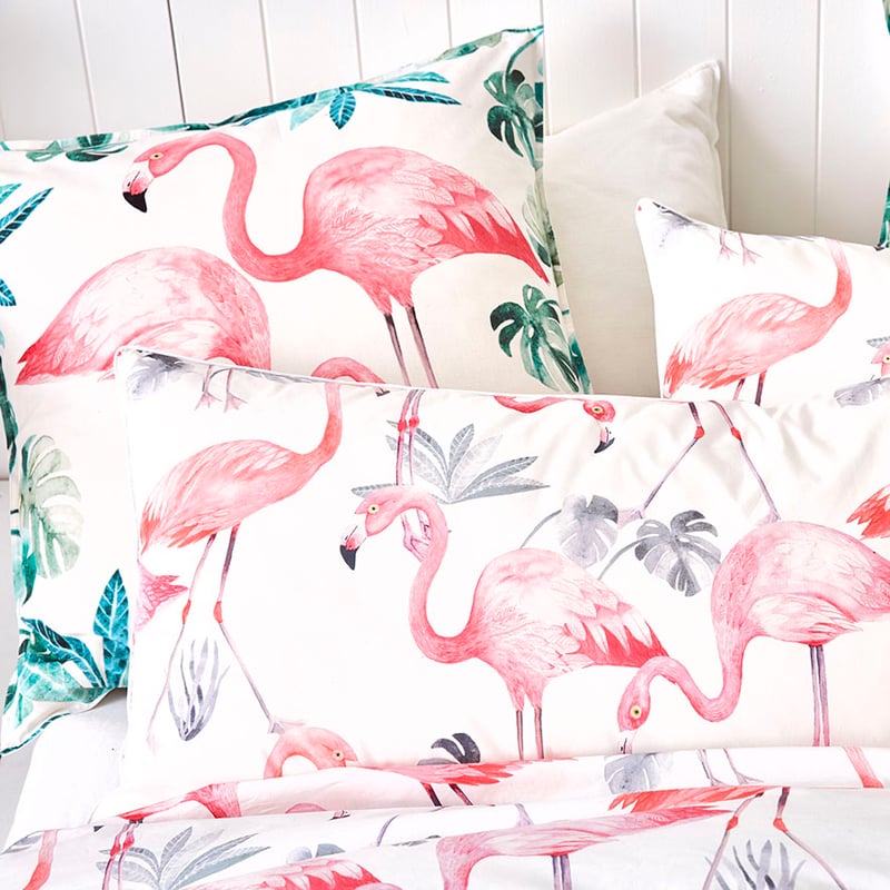 Flamingo Quilt Cover Set
