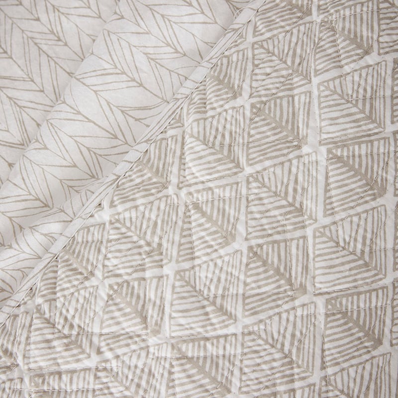 Jetta Quilted Quilt Cover Stone 