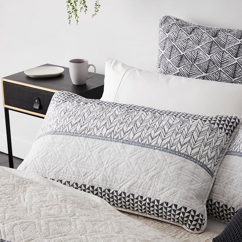Jetta Quilted Quilt Cover Stone 