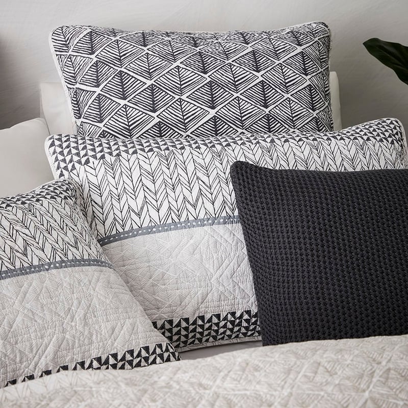 Jetta Quilted Quilt Cover Stone 