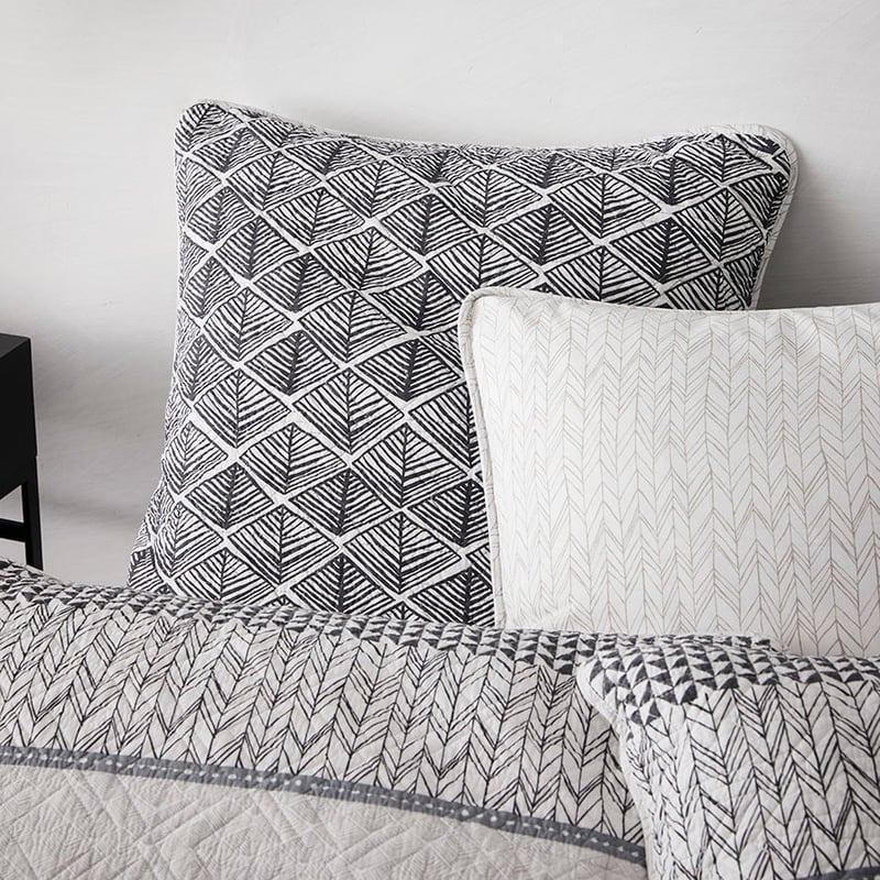 Jetta Quilted Quilt Cover Stone 