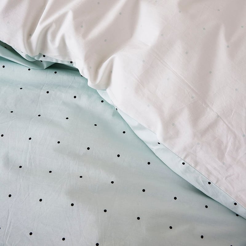 Microdot Quilt Cover Set Sky