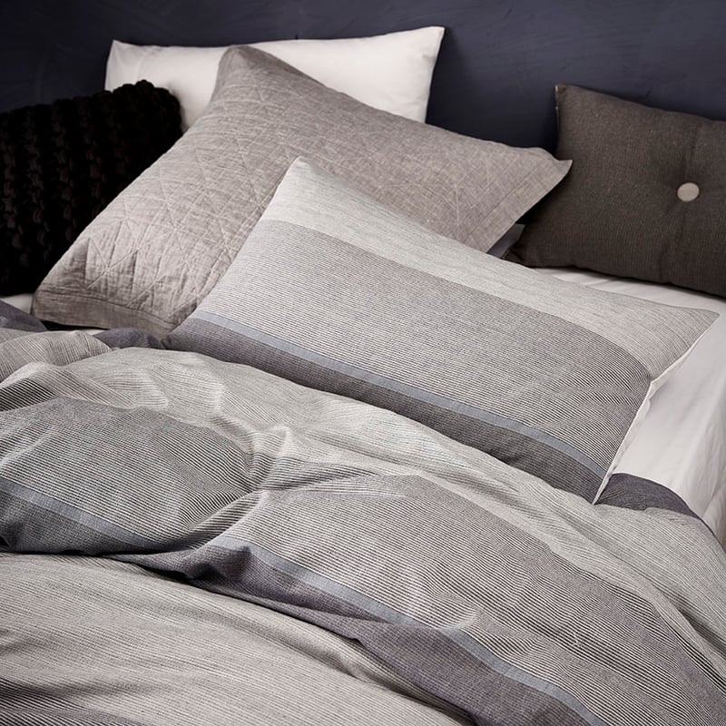 Hudson Quilt Cover Set Navy