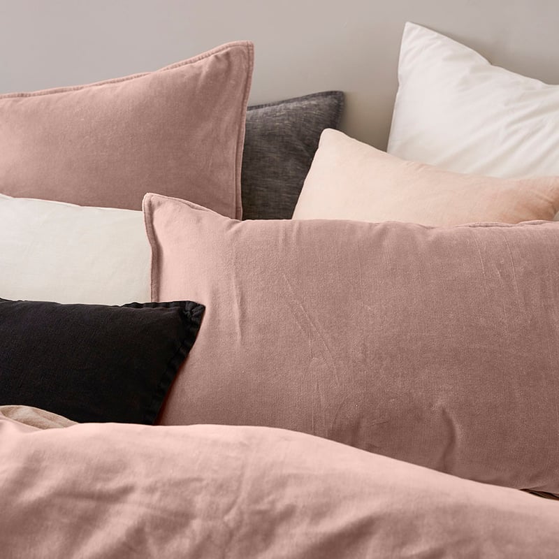 Cotton Velvet Quilt Cover Pink
