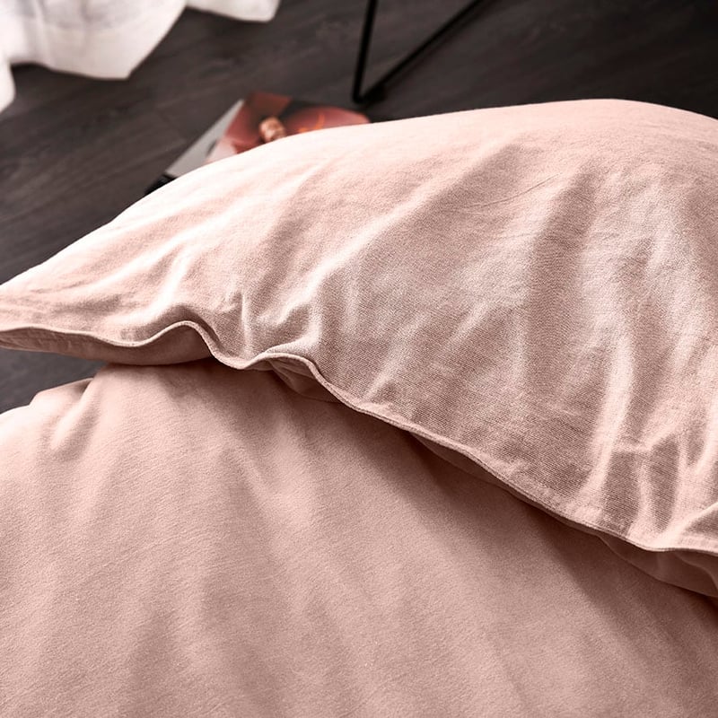 Cotton Velvet Quilt Cover Pink