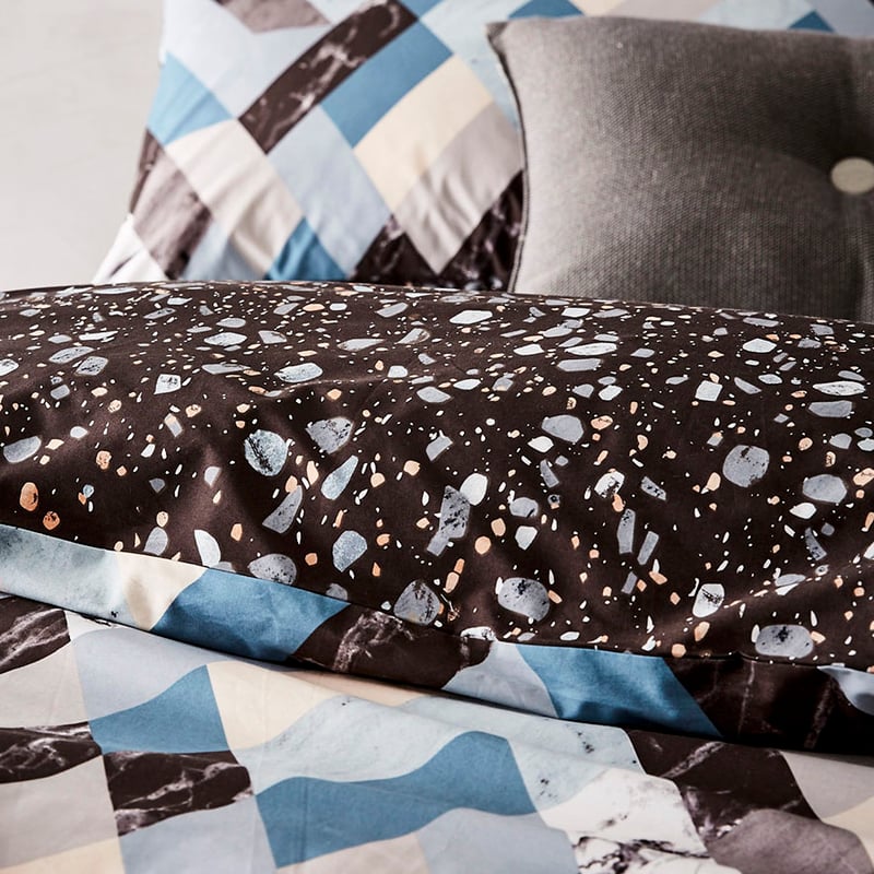 Geode Quilt Cover Set Teal