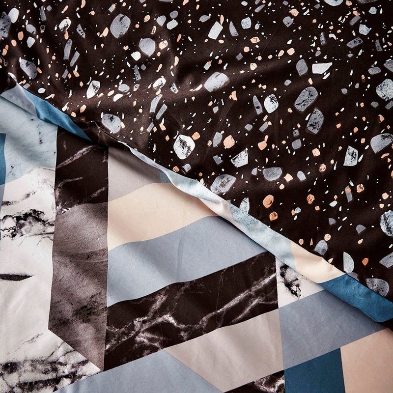 Geode Quilt Cover Set Teal