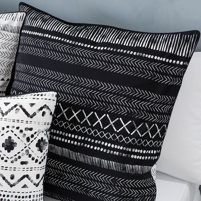 Dakota Quilt Cover Set Black