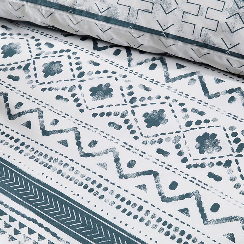 Dakota Quilt Cover Set Lagoon