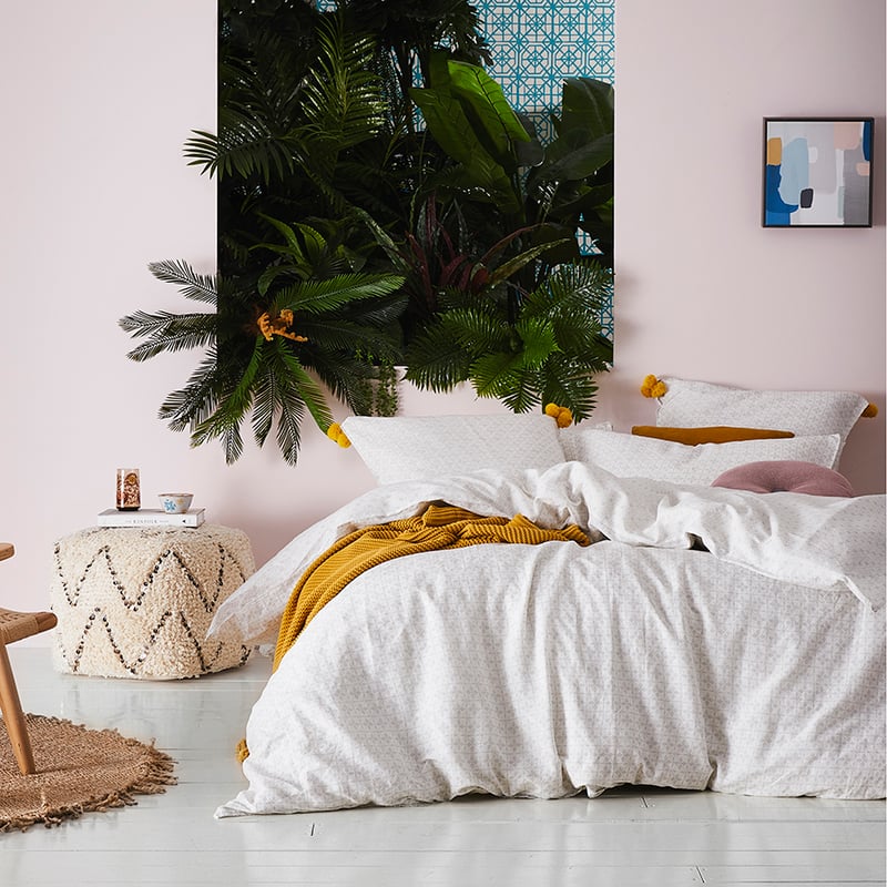 Fez Quilt Cover Set Silver