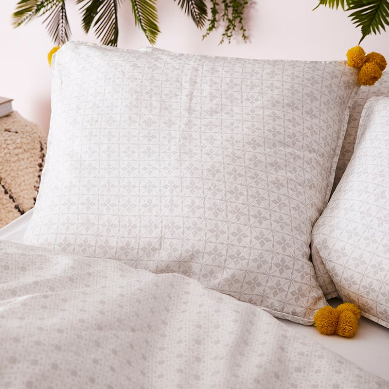 Fez Quilt Cover Set Silver