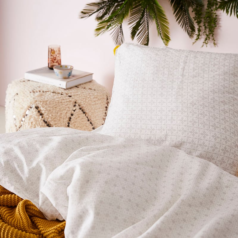 Fez Quilt Cover Set Silver