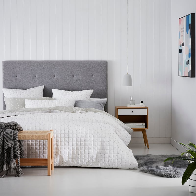 Pai Quilted Quilt Cover White